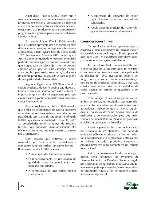 Revista de - Ministério da Agricultura