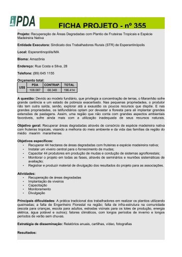 Relatório elegante - Ministério do Meio Ambiente