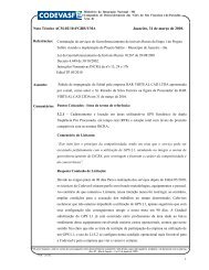 Nota Técnica do fax nº 202/2010 - Licitações - Codevasf