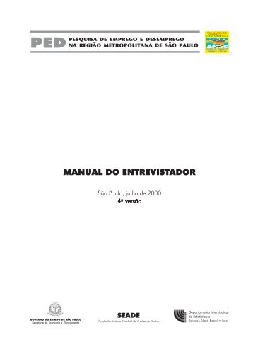 MANUAL DO ENTREVISTADOR - IDT