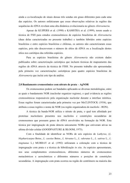 com as técnicas de FISH, CMA, DAPI - IAC