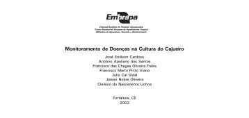 Monitoramento de doenças na cultura do cajueiro (# 47) - Embrapa ...