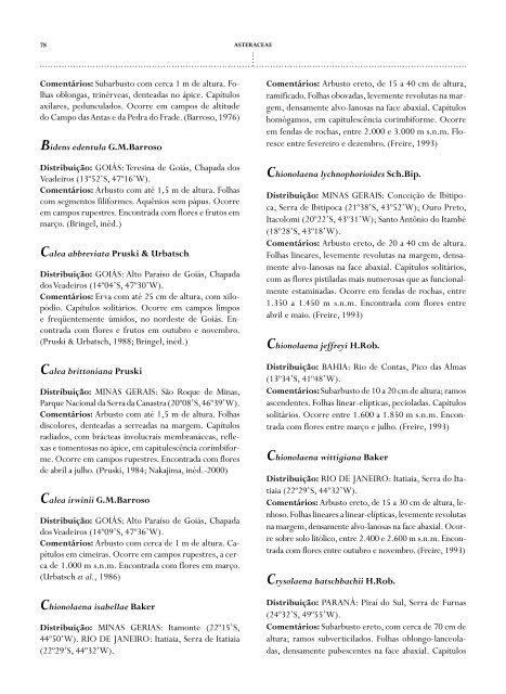 Catálogo de Plan - CNCFlora - Jardim Botânico do Rio de Janeiro