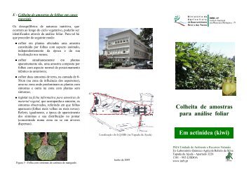 Colheita de amostras para análise foliar Em actinídea (kiwi) - INRB