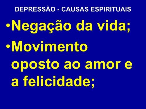 seminário depressão e obsessão: duas faces de uma - Espiritizar