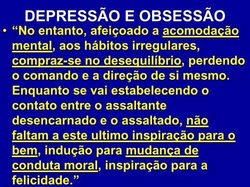 seminário depressão e obsessão: duas faces de uma - Espiritizar