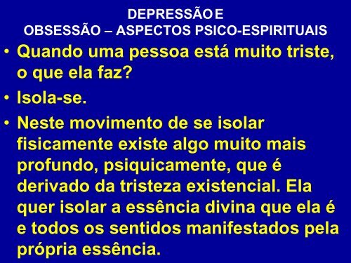 seminário depressão e obsessão: duas faces de uma - Espiritizar