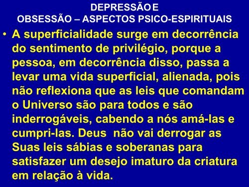 seminário depressão e obsessão: duas faces de uma - Espiritizar