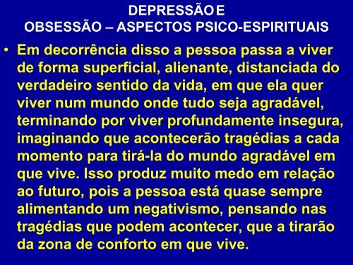 seminário depressão e obsessão: duas faces de uma - Espiritizar