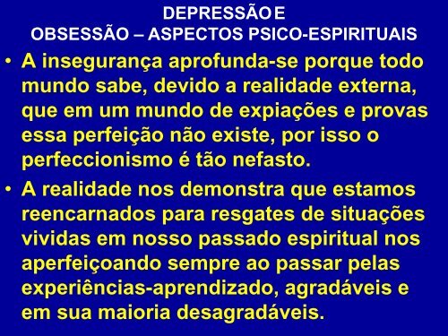 seminário depressão e obsessão: duas faces de uma - Espiritizar