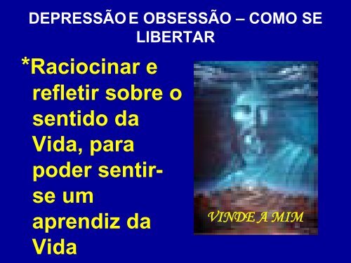 seminário depressão e obsessão: duas faces de uma - Espiritizar