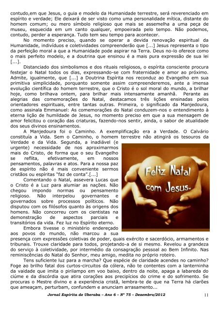 Dezembro de 2012 - Jornal Espírita de Uberaba