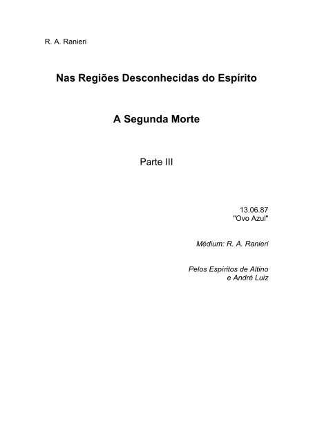 A SEGUNDA MORTE - Comunidades