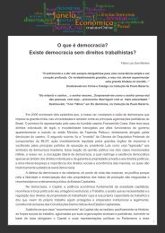 O que é democracia? - Faculdades Santa Cruz