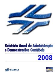 Caderno Rel Adm e Dem Contábeis 2008 - Sanepar