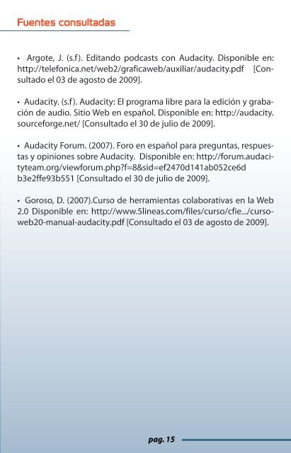 Audacity - Fundación Infocentro