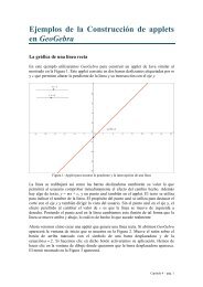 Ejemplos de la Construcción de applets en GeoGebra - Portal EVLM