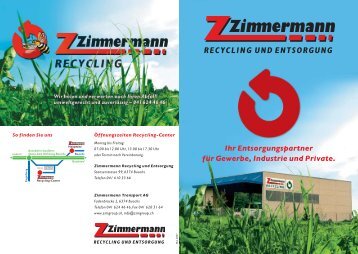 RECYCLING UND ENTSORGUNG - ZIMGROUP AG transport ...