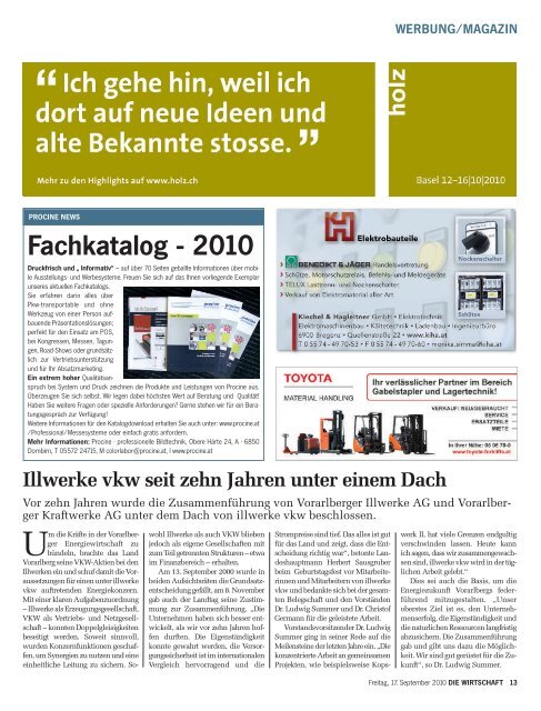 Die Wirtschaft Nr. 37 vom 17. September 2010