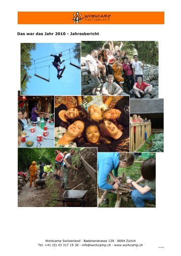 Workcamps und Volunteers - Workcamp Switzerland