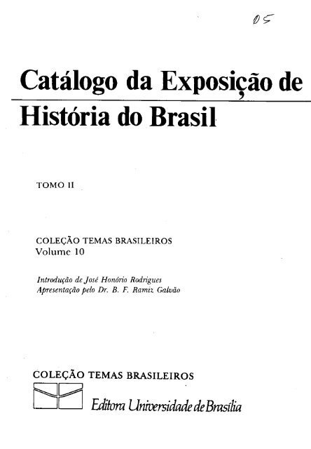 Catálogo da Exposição de História do Brasil - Fundação Biblioteca ...