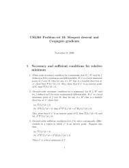 CSL361 Problem set 10: Steepest descent and Conjugate gradients ...