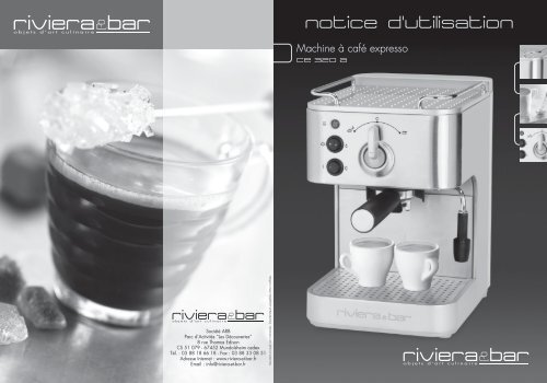 Notice d'utilisation - Machine expresso inox - CE 320 A - Riviera et Bar