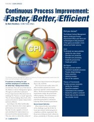 Continuous Process Improvement: Faster, Better, Efficient - DCMA