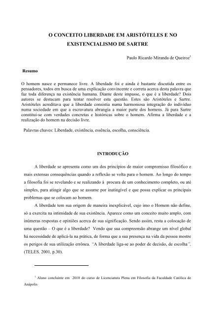 Filosofia, Existencialismo e Ciência - Enquanto sentires as