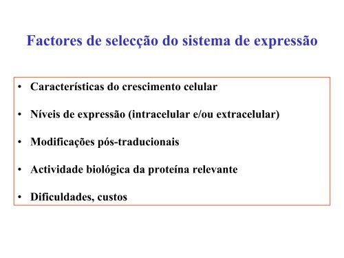 Clonagem de expressão - Biologia Molecular e Genética