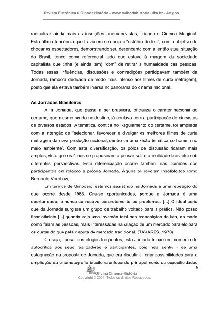 Jornada Internacional de Cinema da Bahia - O Olho da História