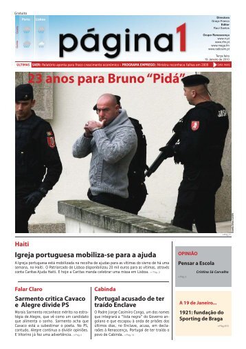 23 anos para Bruno “Pidá” - Renascença