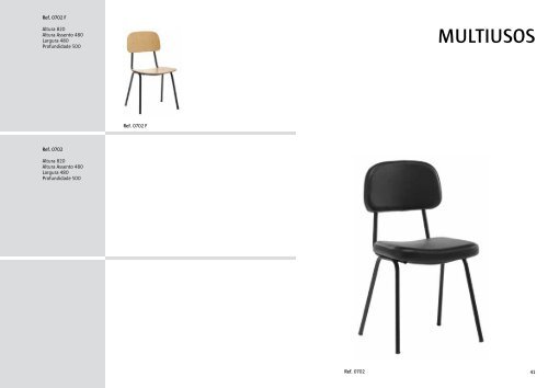 Cadeiras Catálogo com todas as soluções de cadeiras para ... - HMP