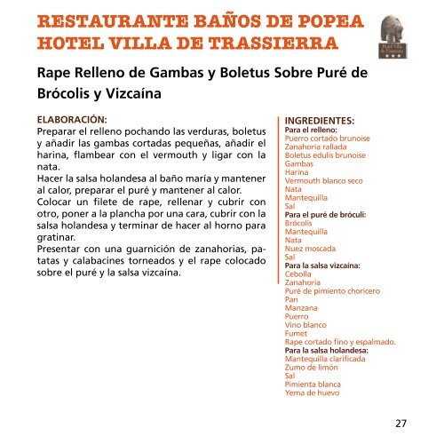 libro de recetas - Hostecor