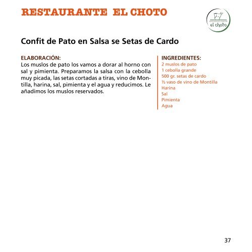 libro de recetas - Hostecor