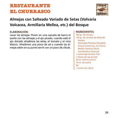 libro de recetas - Hostecor