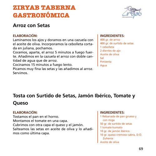 libro de recetas - Hostecor