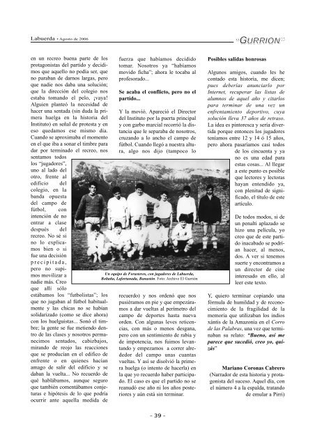 Labuerda - Revista El Gurrión