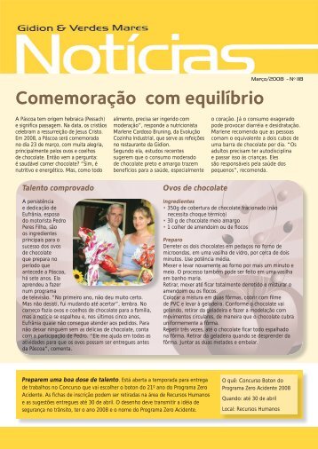 Comemoração com equilíbrio - Gidion