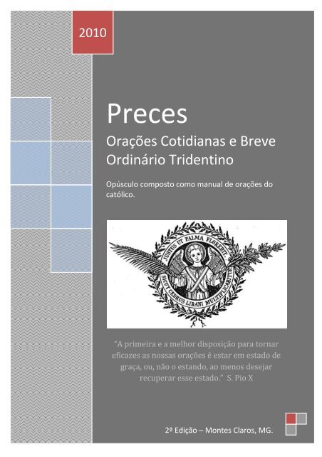 Preces Católicas - paroquiasaobraz.com.br