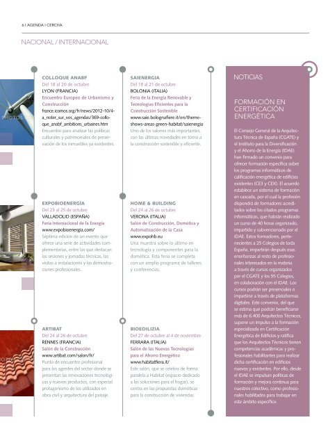 Revista - Consejo general de arquitectura técnica de España