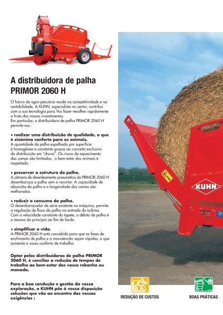 A distribuidora de palha PRIMOR 2060 H - Kuhn