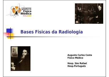 BASES FISICAS DA RADIOLOGIA -Augusto Carlos Costa