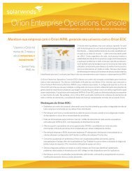 Orion Enterprise Operations Console - SolarWinds