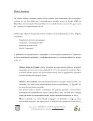 Misturas Betuminosas As misturas asfálticas constituem sistemas ...