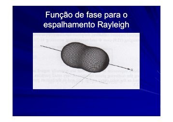 Função de fase para o espalhamento Rayleigh