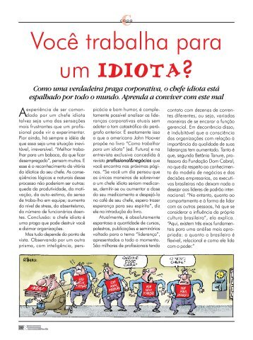 Você trabalha para um idiota? - Crescimentum