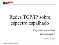 Redes TCP/IP sobre espectro espalhado - RNP