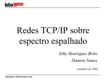 Redes TCP/IP sobre espectro espalhado - RNP