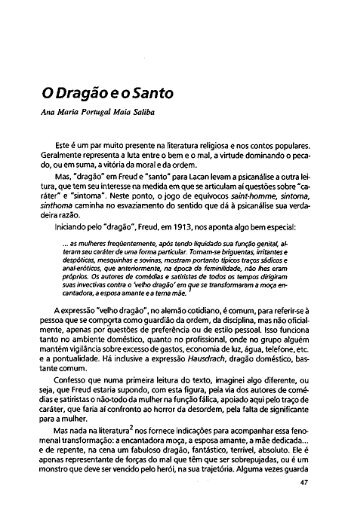 ODragão e o Santo - Escola Letra Freudiana